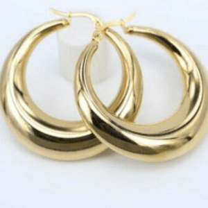 316L Hoop Circle Big Earrings