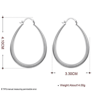 925 Sterling Silver Hoop Earrings