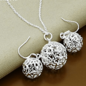925 Sterling Silver Ball Jewelry Sets