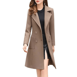 Wool Double-Breasted Coat