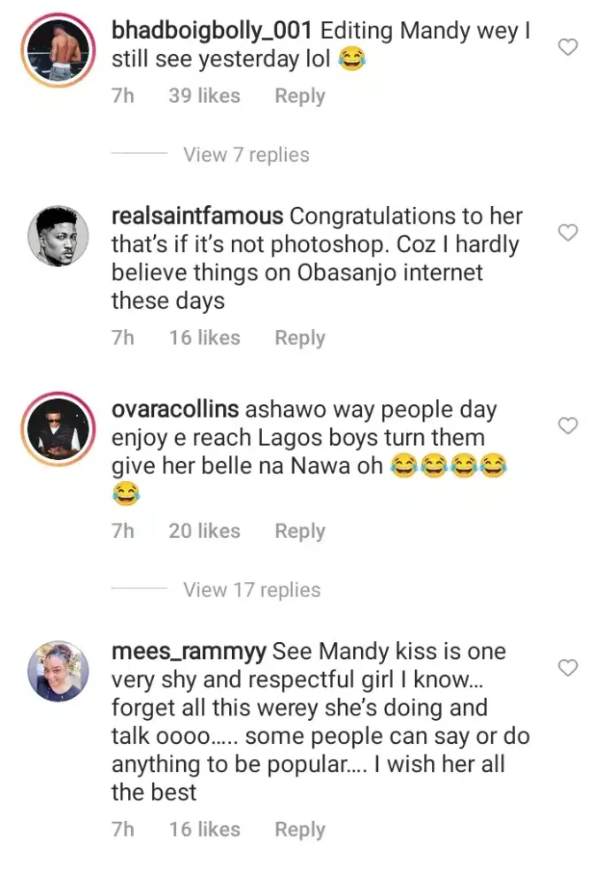 Mandy Kiss stirs reactions as she shares pregnancy photos
